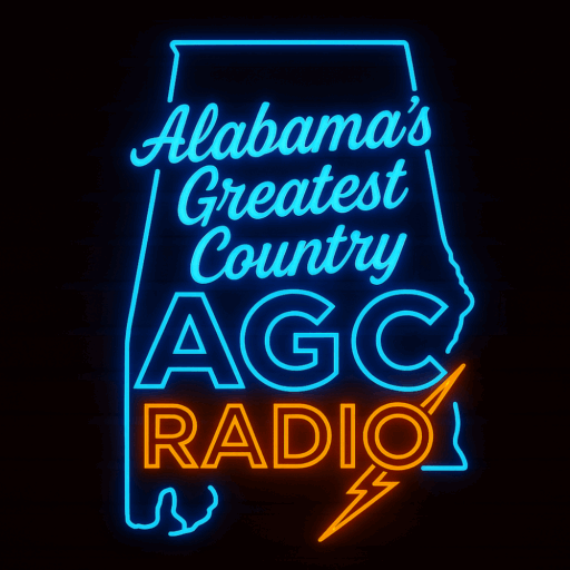 AGC Radio logo with black background